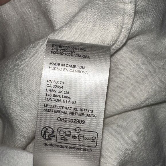 Womens Free People Shirt Vest Open Tie Back Size Small Super Cute - Picture 6 of 6